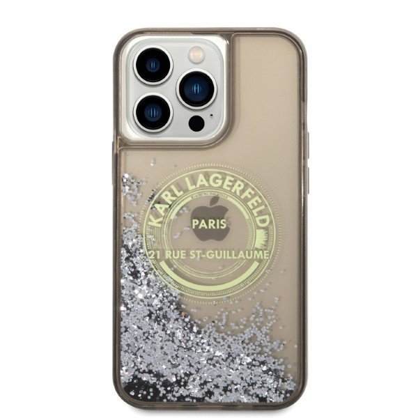 Karl Lagerfeld KLHCP14XLCRSGRK iPhone 14 Pro Max 6,7&quot; czarny/black hardcase Liquid Glitter RSG