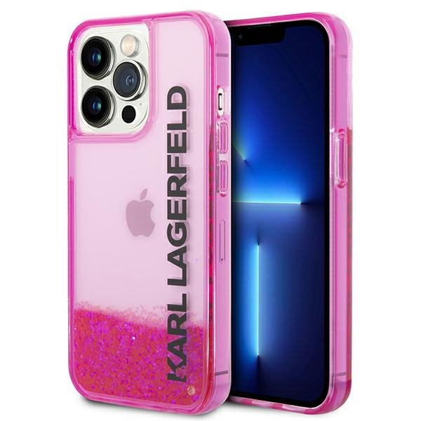 Karl Lagerfeld KLHCP14XLCKVF iPhone 14 Pro Max 6,7&quot; różowy/pink hardcase Liquid Glitter Elong