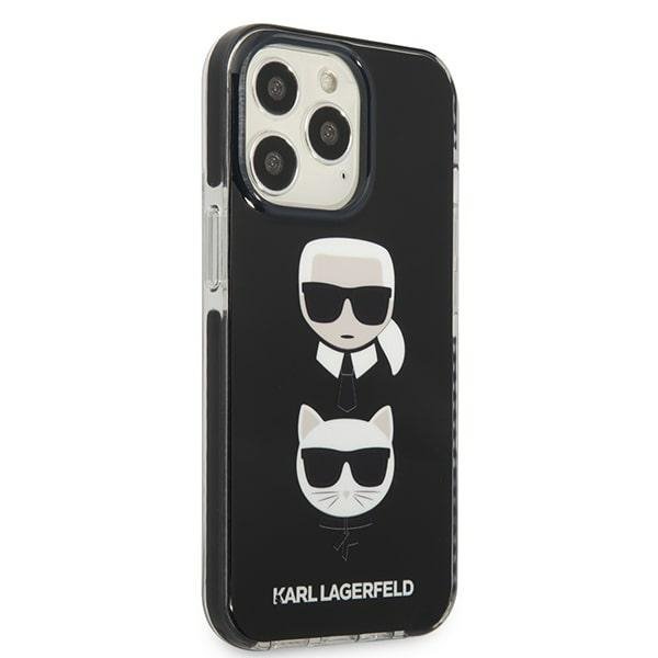 Karl Lagerfeld KLHCP13XTPE2TK iPhone 13 Pro Max 6,7&quot; hardcase czarny/black Karl&Choupette Head