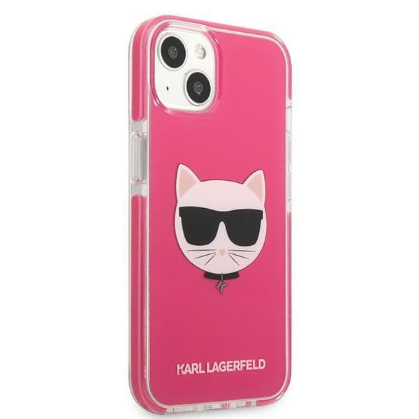 Karl Lagerfeld KLHCP13STPECPI iPhone 13 mini 5,4&quot; hardcase fuksja/fuschia Choupette Head
