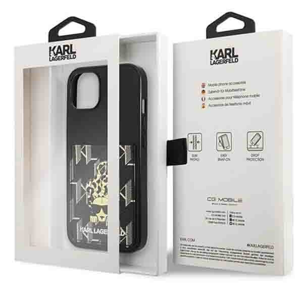 Karl Lagerfeld KLHCP13MCANCNK iPhone 13 / 14 / 15 6,1&quot; hardcase czarny/black Karlimals Cardslot
