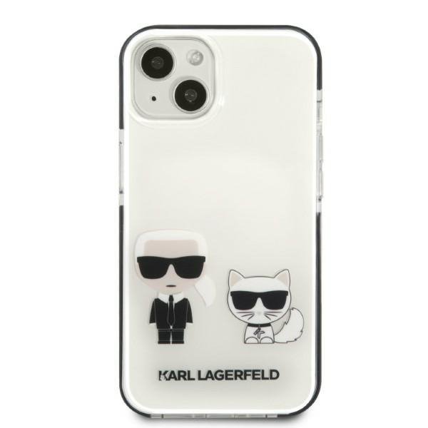 Karl Lagerfeld KLHCP13MTPEKCW iPhone 13 / 14 / 15 6,1&quot; hardcase biały/white Karl&Choupette
