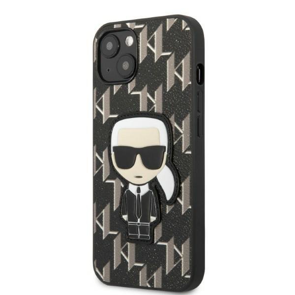 Karl Lagerfeld KLHCP13MPMNIKBK iPhone 13 / 14 / 15 6,1&quot; hardcase czarny/black Monogram Ikonik Patch