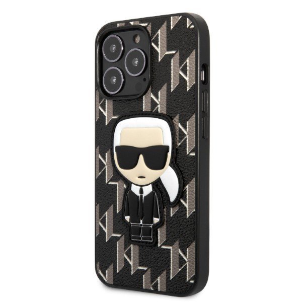 Karl Lagerfeld KLHCP13LPMNIKBK iPhone 13 Pro / 13 6,1&quot; hardcase czarny/black Monogram Ikonik Patch