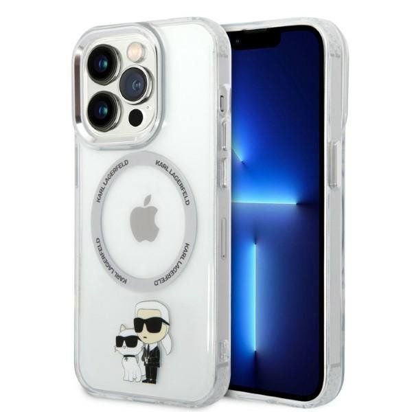 Karl Lagerfeld KLHMP14LHNKCIT iPhone 14 Pro 6,1&quot; hardcase transparent Iconic Karl&Choupette Magsafe