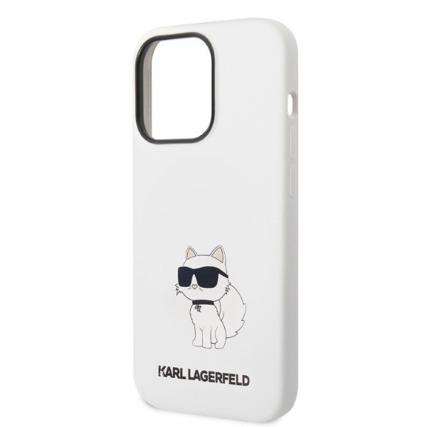 Karl Lagerfeld KLHCP14LSNCHBCH iPhone 14 Pro 6,1&quot; hardcase biały/white Silicone Choupette