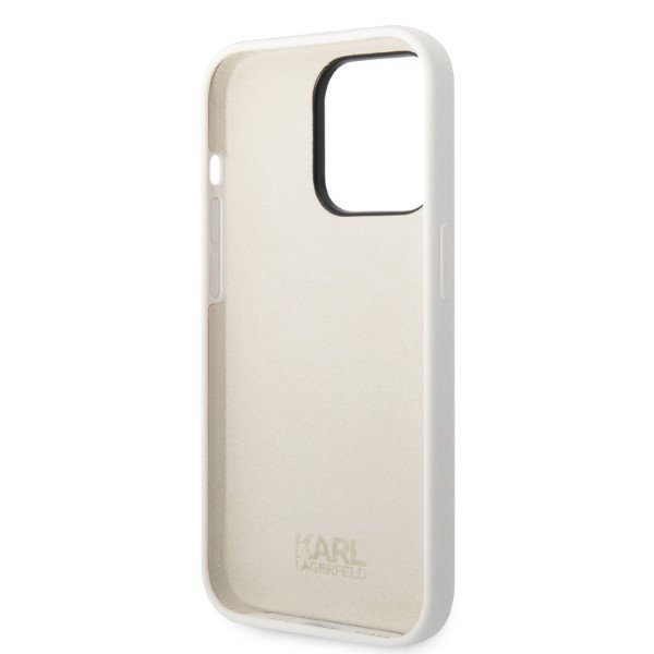 Karl Lagerfeld KLHCP14XSNCHBCH iPhone 14 Pro Max 6,7&quot; hardcase biały/white Silicone Choupette