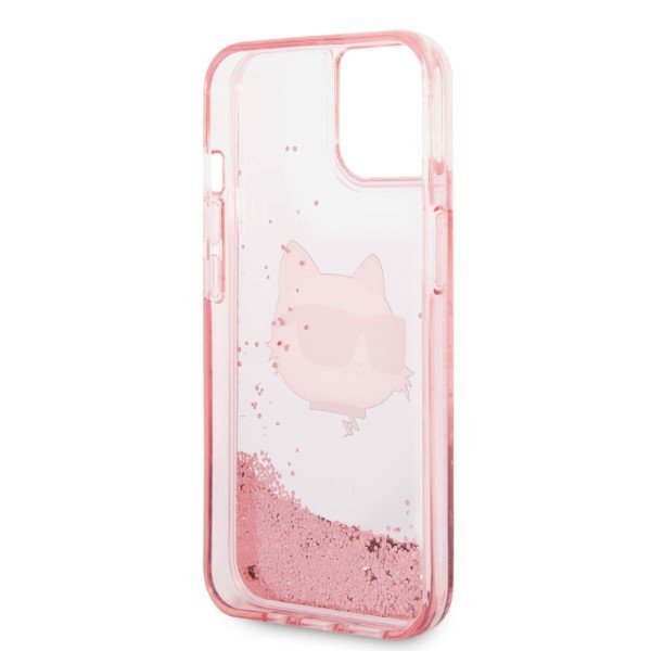 Karl Lagerfeld KLHCP14MLNCHCP iPhone 14 Plus / 15 Plus 6,7&quot; różowy/pink hardcase Glitter Choupette Head