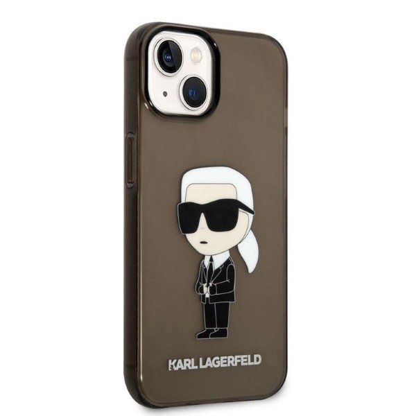 Karl Lagerfeld KLHCP14MHNIKTCK iPhone 14 Plus / 15 Plus 6,7&quot; czarny/black hardcase Ikonik Karl Lagerfeld