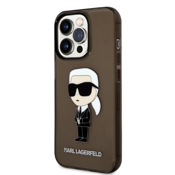 Karl Lagerfeld KLHCP14XHNIKTCK iPhone 14 Pro Max 6,7&quot; czarny/black hardcase Ikonik Karl Lagerfeld