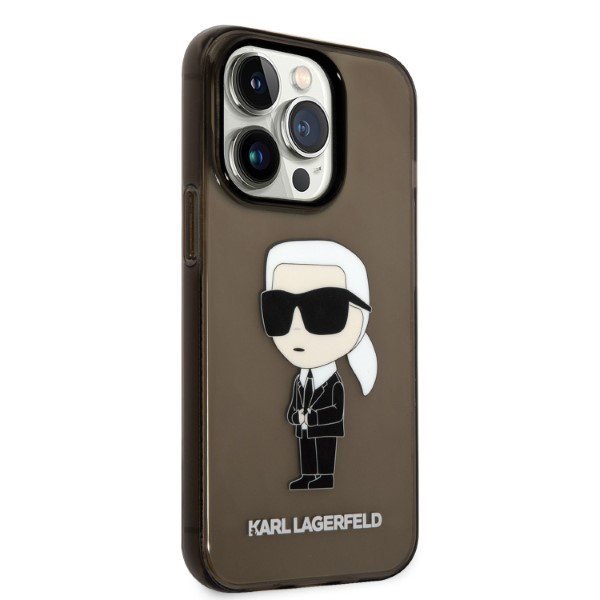 Karl Lagerfeld KLHCP14XHNIKTCK iPhone 14 Pro Max 6,7&quot; czarny/black hardcase Ikonik Karl Lagerfeld