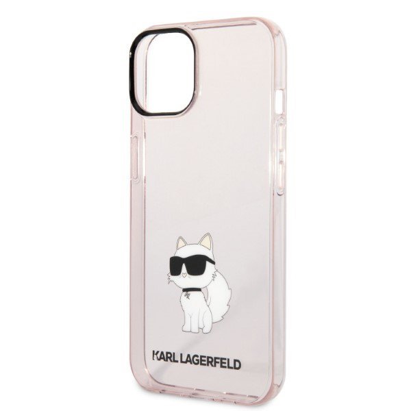 Karl Lagerfeld KLHCP14SHNCHTCP iPhone 14 / 15 / 13 6,1&quot; różowy/pink hardcase Ikonik Choupette