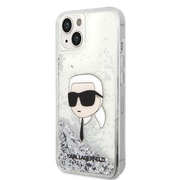 Karl Lagerfeld KLHCP14MLNKHCH iPhone 14 Plus / 15 Plus 6,7&quot; srebrny/silver hardcase Glitter Karl Head