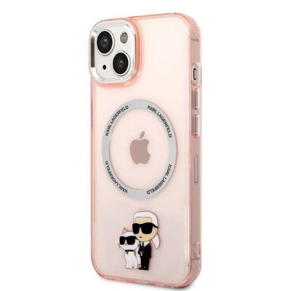 Karl Lagerfeld KLHMP14SHNKCIP iPhone 14 / 15 / 13 6,1&quot; hardcase różowy/pink Iconic Karl&Choupette Magsafe