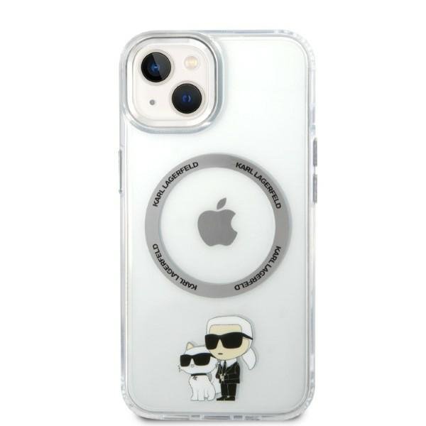 Karl Lagerfeld KLHMP14SHNKCIT iPhone 14 / 15 / 13 6,1&quot; hardcase transparent Iconic Karl&Choupette Magsafe