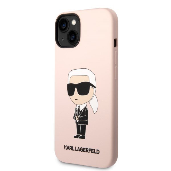 Karl Lagerfeld KLHMP14SSNIKBCP iPhone 14 / 15 / 13 6,1&quot; hardcase różowy/pink Silicone Ikonik Magsafe