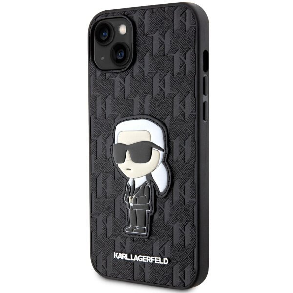 Karl Lagerfeld KLHCP14MSAKHPKK iPhone 14 Plus / 15 Plus 6.7&quot; czarny/black Saffiano Monogram Ikonik