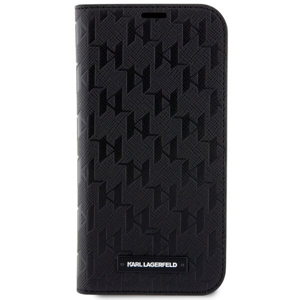 Karl Lagerfeld KLBKP14XSAKLHPK iPhone 14 Pro Max 6.7&quot; bookcase czarny/black Saffiano Monogram