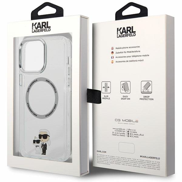 Karl Lagerfeld KLHMP13XHNKCIT iPhone 13 Pro Max 6,7&quot; hardcase transparent Iconic Karl&Choupette Magsafe