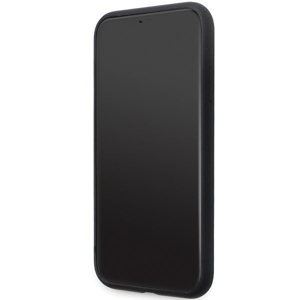 Karl Lagerfeld KLHCN61SMHKNPK iPhone 11 / Xr 6.1&quot; czarny/black Silicone Ikonik Metal Pin