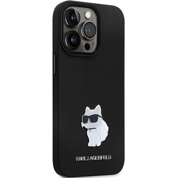 Karl Lagerfeld KLHCP13XSMHCNPK iPhone 13 Pro Max 6.7&quot; czarny/black hardcase Silicone C Metal Pin