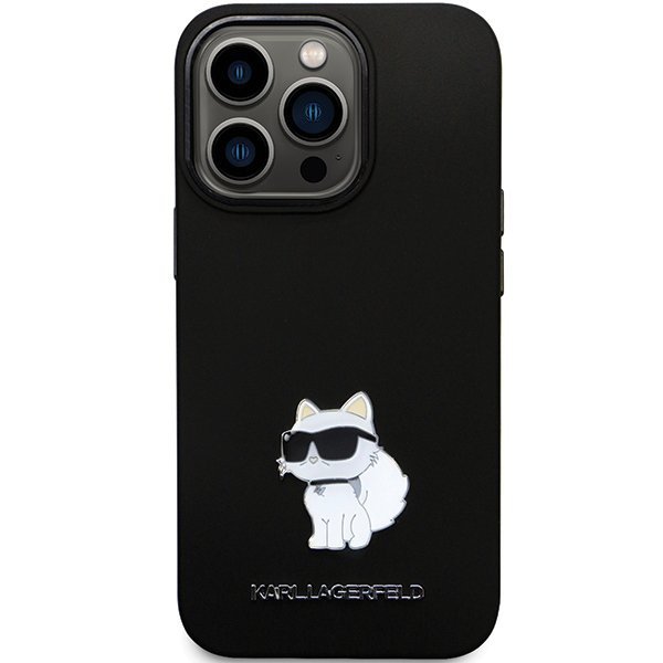Karl Lagerfeld KLHCP14LSMHCNPK iPhone 14 Pro 6.1&quot; czarny/black hardcase Silicone C Metal Pin