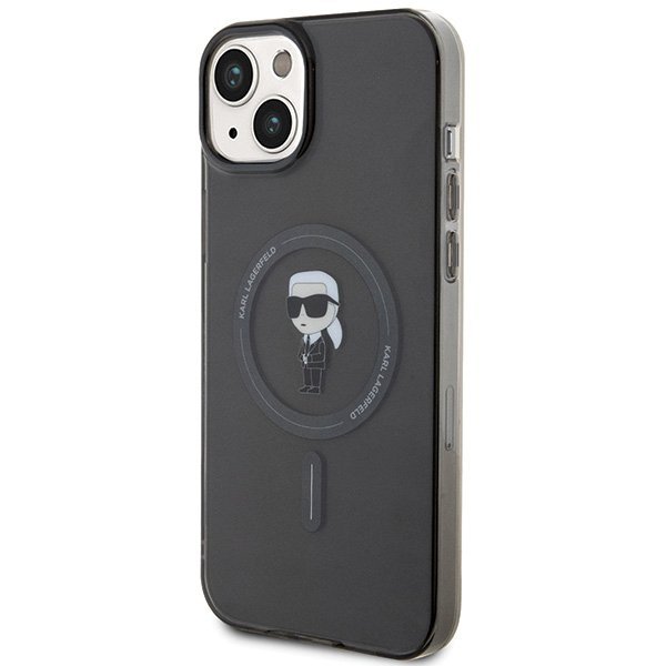 Karl Lagerfeld KLHMP15MHFCKNOK iPhone 15 Plus / 14 Plus 6.7&quot; czarny/black hardcase IML Ikonik MagSafe