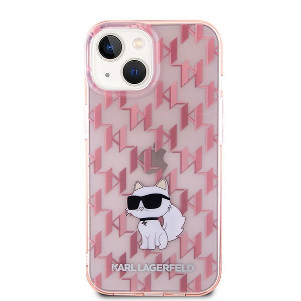 Karl Lagerfeld KLHCP15SHNCMKLP iPhone 15 / 14 / 13 6.1&quot; różowy/pink hardcase Monogram Choupette