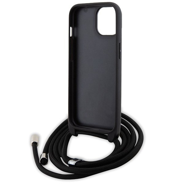 Karl Lagerfeld KLHCP15MSAKCPSK iPhone 15 Plus / 14 Plus 6.7&quot; hardcase czarny/black Crossbody Saffiano Metal Pin Karl & Chou