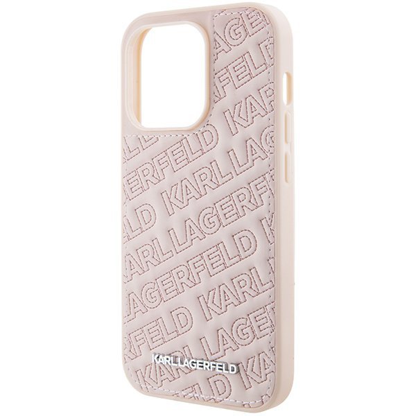 Karl Lagerfeld KLHCP15XPQKPMP iPhone 15 Pro Max 6.7&quot; różowy/pink hardcase Quilted K Pattern
