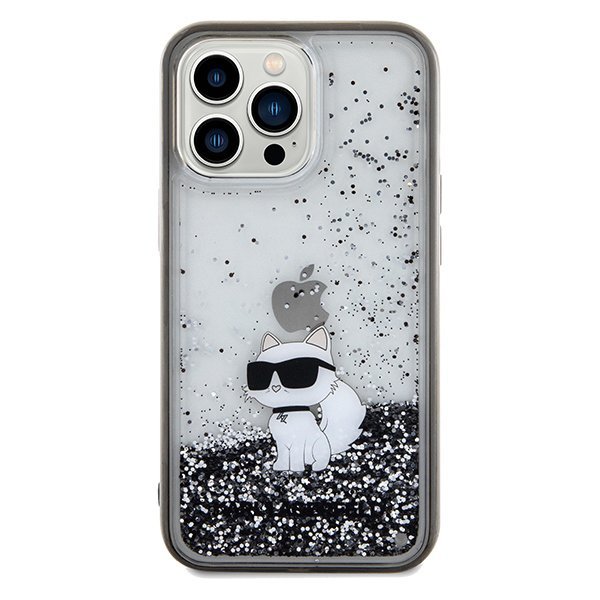 Karl Lagerfeld KLHCP13LLKCNSK iPhone 13 Pro / 13 6.1&quot; transparent hardcase Liquid Glitter Choupette