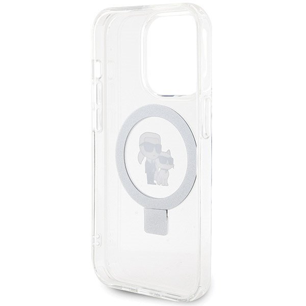 Karl Lagerfeld KLHMP13XHMRSKCH iPhone 13 Pro Max 6.7&quot; biały/white hardcase Ring Stand Karl&Choupettte MagSafe