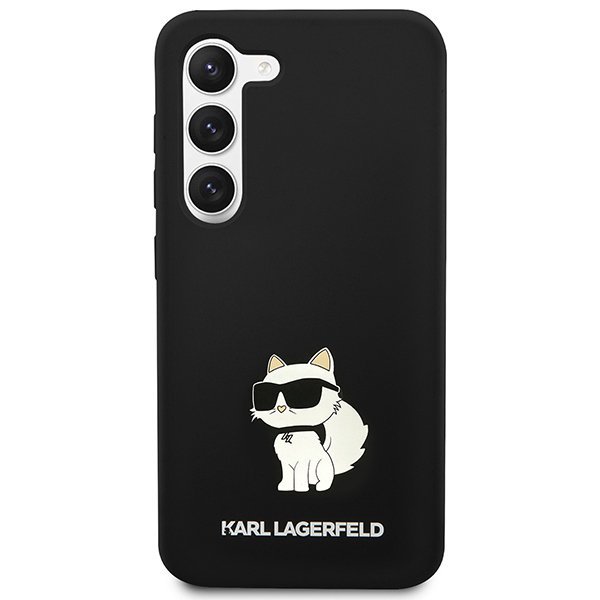 Karl Lagerfeld KLHCS24SSNCHBCK S24 S921 hardcase czarny/black Silicone Choupette
