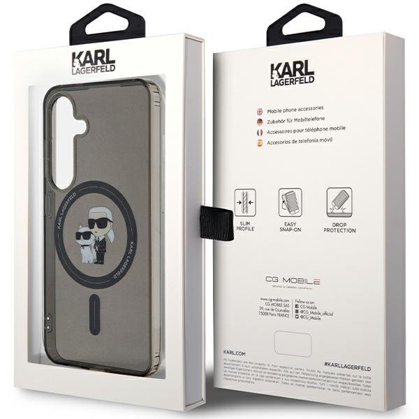 Karl Lagerfeld KLHMS24SHGKCNOK S24 S921czarny/black hardcase IML Karl&Choupette MagSafe