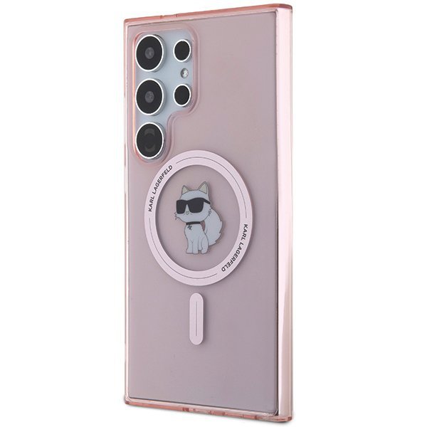 Karl Lagerfeld KLHMS24LHFCCNOP S24 UltraS928 różowy/pink hardcase IML Choupette MagSafe