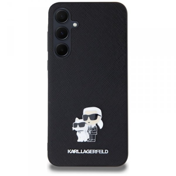 Karl Lagerfeld KLHCSA35SAKCNPK A35 A356 hardcase czarny/black Saffiano Karl&Choupette Pin