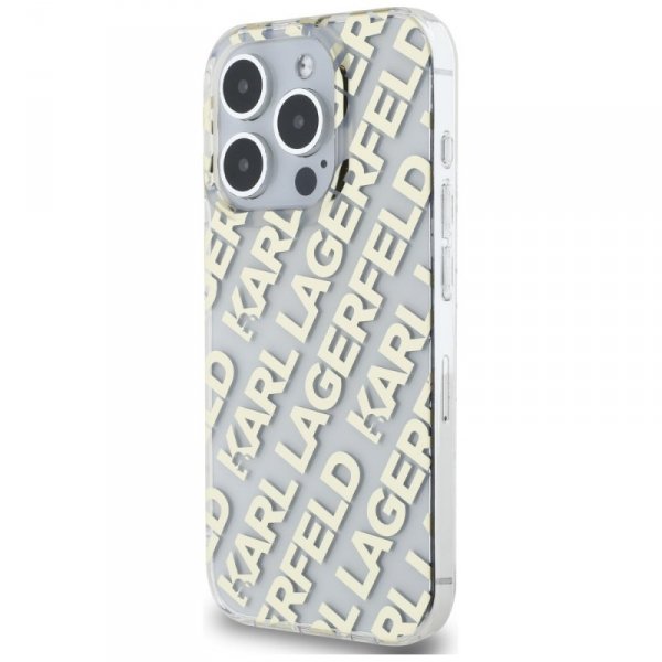 Karl Lagerfeld KLHCP15XHKFOEMD iPhone 15 Pro Max 6.7&quot; złoty/gold hardcase IML Fullover  Logo