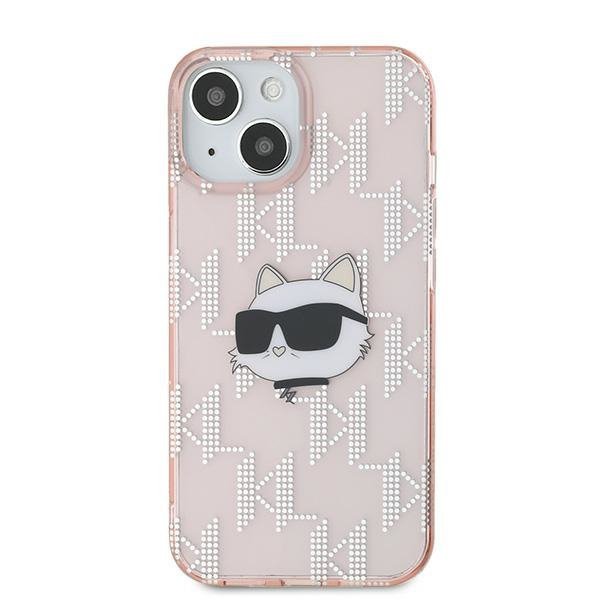 Karl Lagerfeld KLHCP15SHKLPCHP iPhone 15 / 14 / 13 6.1&quot; różowy/pink hardcase IML Choupette Head & Monogram