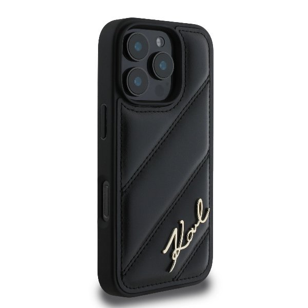 Karl Lagerfeld KLHCP16XPQDSMGK iPhone16 Pro Max 6.9&quot; czarny/black hardcase Quilted Signature
