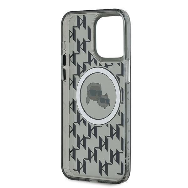 Karl Lagerfeld KLHMP15XHMCKMHK iPhone 15Pro Max 6.7&quot; czarny/black IML Monogram Karl&Choupette Head MagSafe