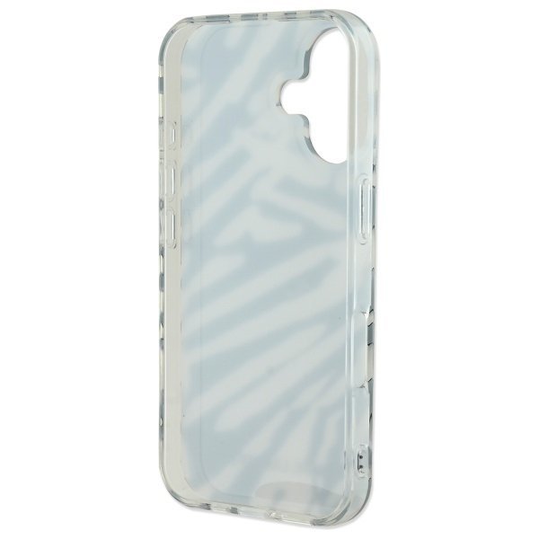 Karl Lagerfeld KLHCP16SHZBPKCCK iPhone16 6.1&quot; czarny/black hardcase IML Zebra Pattern & Cord