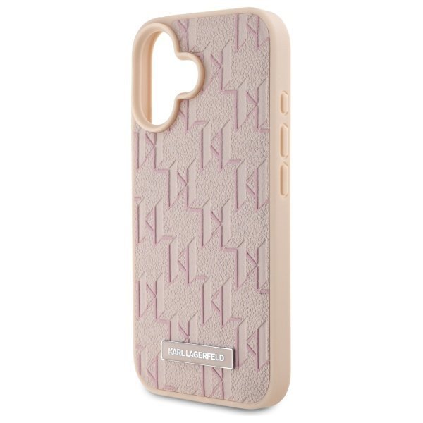 Karl Lagerfeld KLHMP16SPKHPORPP iPhone16 6.1&quot; różowy/pink hardcase Hot Stamp Magsafe