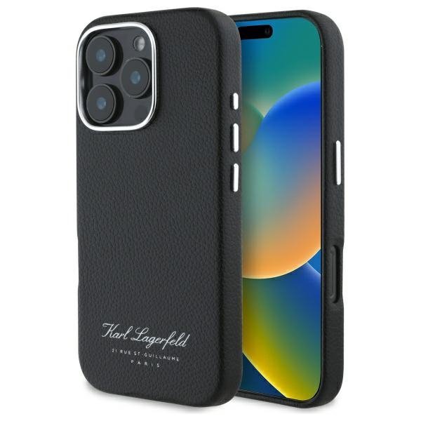 Karl Lagerfeld KLHCP16LPGWCMKHK iPhone16 Pro 6,3&quot; hardcase czarny/black hotel RSG