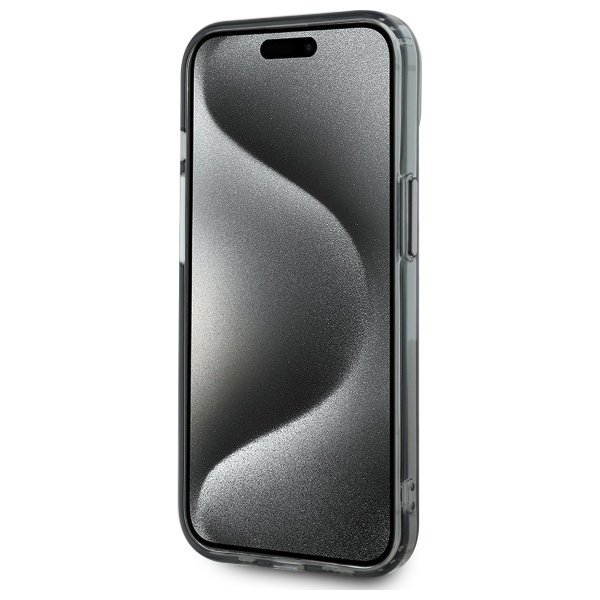 Karl Lagerfeld KLHMP15SHLSKIK iPhone 15  6.1&quot; czarny/black hardcase IML Metal Karl Head MagSafe