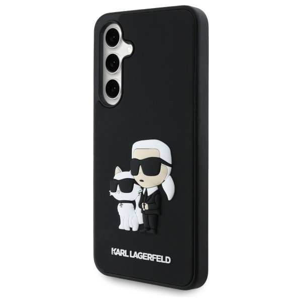 Karl Lagerfeld KLHCS24FE3DRKCNK S24 FE   S721 czarny/black hardcase 3D Rubber Karl&Choupette