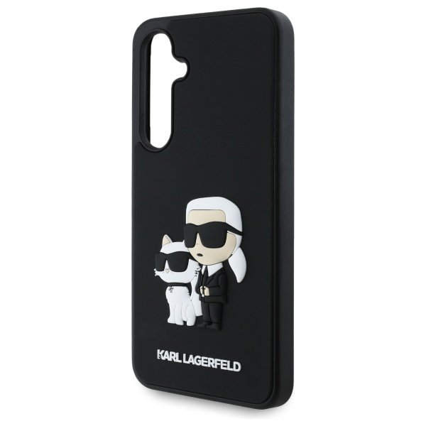 Karl Lagerfeld KLHCS24FE3DRKCNK S24 FE   S721 czarny/black hardcase 3D Rubber Karl&Choupette