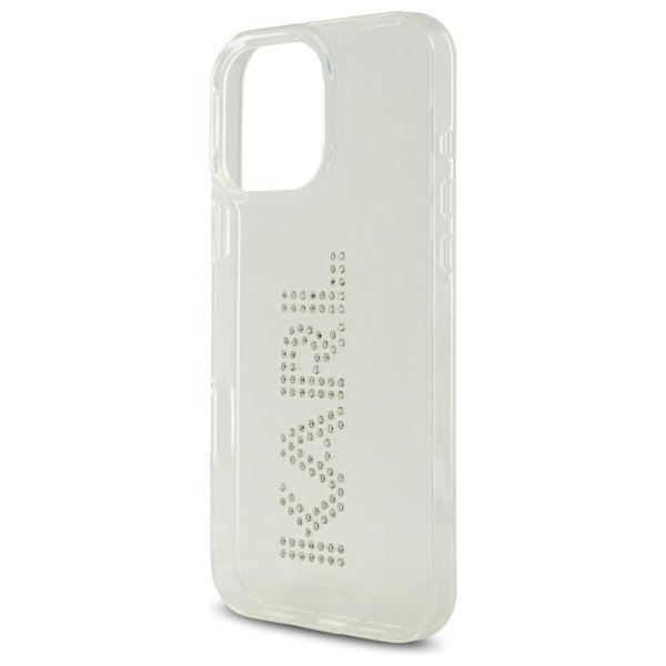 Karl Lagerfeld KLHCP16XHKLSTDCT iPhone   16 Pro Max 6.9&quot; przezroczysty/transparent hardcase IML Rhinestones Logo