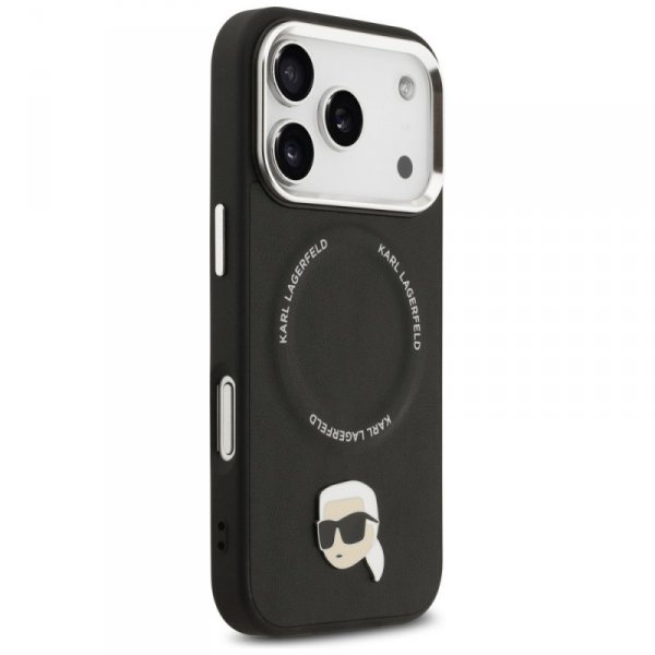 Etui Karl Lagerfeld Karl Pin MagSafe do  iPhone 17 Pro Max czarny
