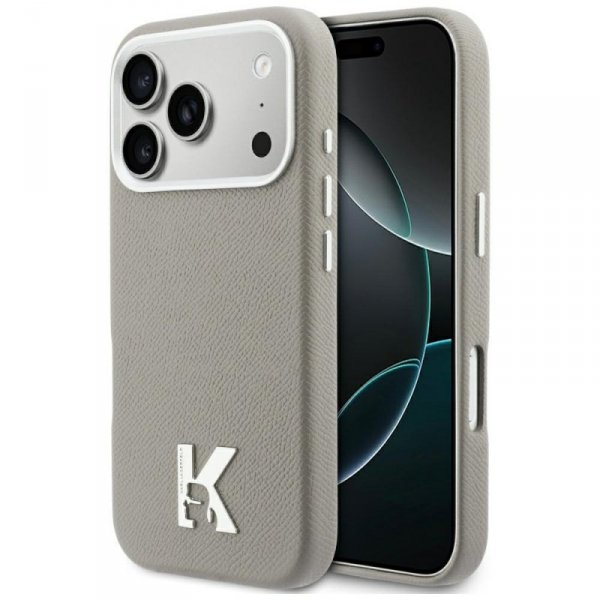 Etui Karl Lagerfeld Karl Head Logo       MagSafe do iPhone 17 Pro szary