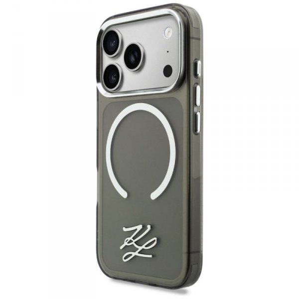 Etui Karl Lagerfeld IML KL Script Logo   MagSafe do iPhone 17 Pro czarny